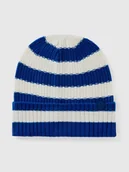 Czapki damskie - Benetton Czapka w kolorze niebiesko-białym - miniaturka - grafika 1