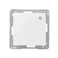 Wyłączniki światła i elektryczne - Ospel Impresja Łącznik zwierny światło biały ŁP-5Y/m/00 ŁP-5Y/M/00 - miniaturka - grafika 1