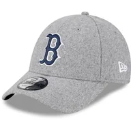 Czapki damskie - New Era 9FORTY Boston Red Sox czapka baseballowa - MLB Melton Wool Essential - szaro-granatowa - miniaturka - grafika 1