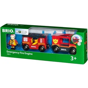 Brio PLAYMOBIL Pojazd Straży Pożarnej z efektami świetlnymi idźwiękowymi 33811 - Kolejki i akcesoria - miniaturka - grafika 1