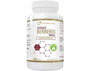 Progress Labs, Spalacze tłuszczu, Berberis Extract 5:1 400mg, 120 kaps. - Spalacze tłuszczu - miniaturka - grafika 1