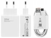 Ładowarki do telefonów - Xiaomi charger33W + kabel USB-C 3A biała Oryginalna Ładowarka sieciowa - miniaturka - grafika 1