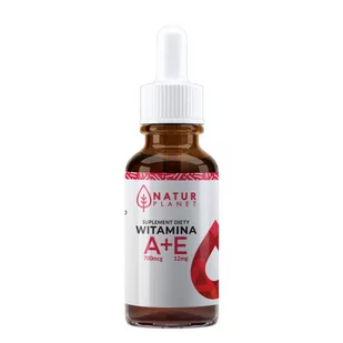 NATUR PLANET NATUR PLANET Naturalna witamina A+E 30 ml 3443241 - Witaminy i minerały - miniaturka - grafika 1