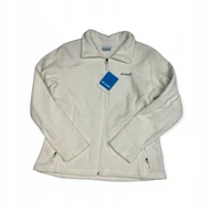 Bluzy damskie - Rozpinana bluza damska biała COLUMBIA XL - miniaturka - grafika 1