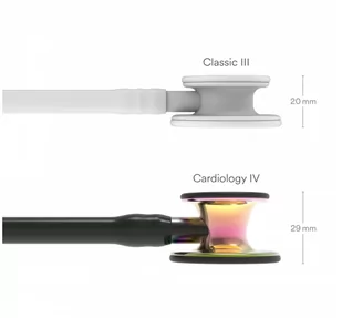 Stetoskop Littmann Cardiology IV 6240 Stetoskop kardiologiczny High Polish RainbowFinish, przew.czarn,trzon smoke,lira smoke - Urządzenia medyczne - miniaturka - grafika 1