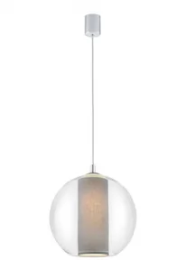 Kaspa LAMPA wisząca MERIDA L 10389108 szklana OPRAWA Abażurowa ZWIS IP20 kula ba - Lampy sufitowe - miniaturka - grafika 1