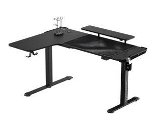 Ultradesk Winger Czarne elektryczna regulacja - Biurka gamingowe - miniaturka - grafika 1
