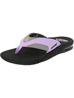 Klapki i japonki damskie - Reef Damskie japonki Fanning, szary - Szary Grey Purple Gpp. - 36 EU - miniaturka - grafika 1