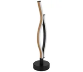 Lampy stojące - Globo 67206TW - LED Lampa stołowa GERONIMO LED/12W/230V czarna/brązowa - miniaturka - grafika 1