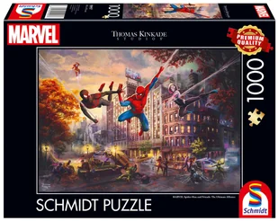 Puzzle, THOMAS KINKADE Spider-Man i przyjaciele (Marvel), 1000 el. - Puzzle - miniaturka - grafika 1