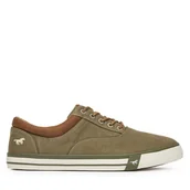 Trampki męskie - Tenisówki Mustang 4072-315 Beżowy - miniaturka - grafika 1