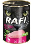 Mokra karma dla kotów - Dolina Noteci RAFI Cat adult z indykiem 400 g dla dorosłych kotów - miniaturka - grafika 1
