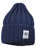 Czapki damskie - MaxiMo Wełniana czapka w kolorze granatowym - miniaturka - grafika 1