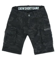 Spodnie męskie - spodnie bojówki krótkie ALPHA INDUSTRIES - CREW SHORT BLACK CAMO-31 - miniaturka - grafika 1