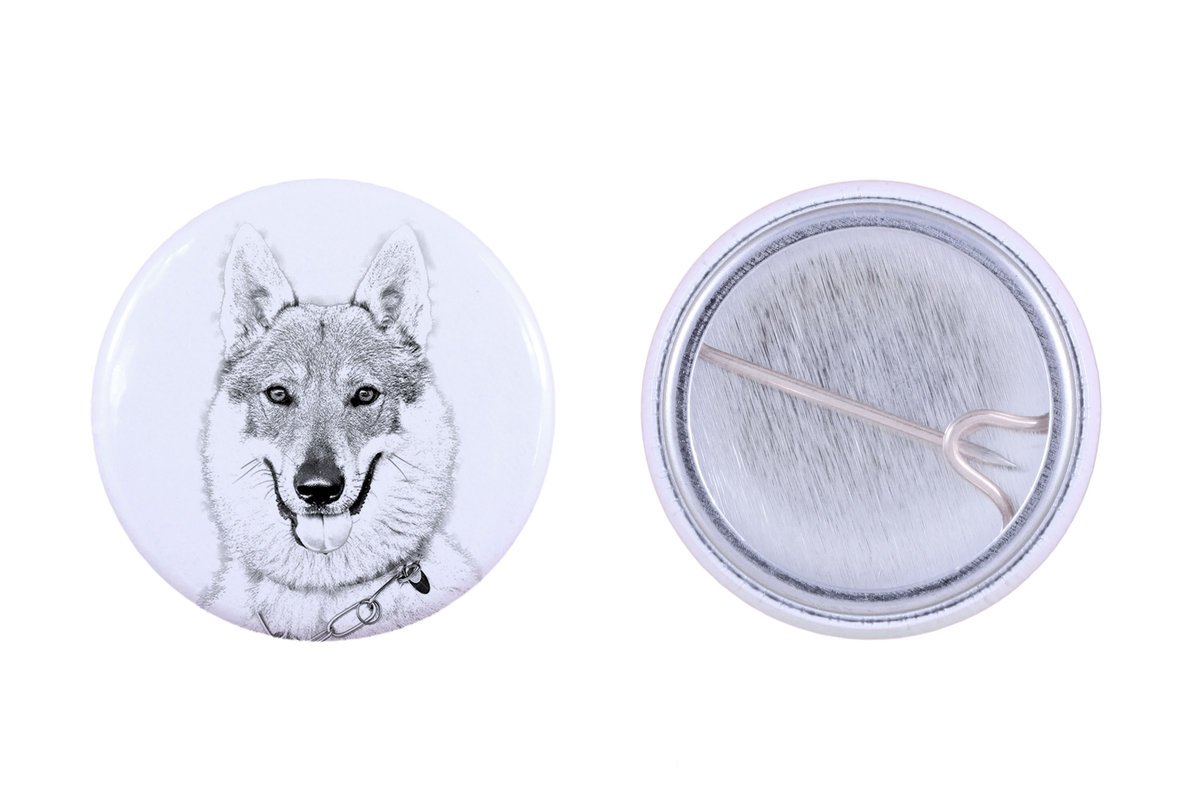 Wilczak czechosłowacki, Wilczur czechosłowacki - przypinka z twoim psem, dodaj własne foto, marka Art-Dog