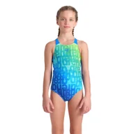 Stroje kąpielowe dla dziewczynek - Strój Kąpielowy Dziewczęcy Multi Colours Swimsuit V Back - miniaturka - grafika 1