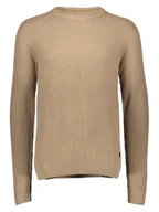 Swetry męskie - Jack & Jones Sweter "Pannel" w kolorze jasnobrązowym - miniaturka - grafika 1