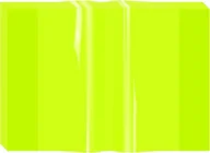 Szkolne artykuły papiernicze - Biurfol Okładka A4 na zeszyt PVC krystaliczna neon 10szt - miniaturka - grafika 1