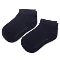 Skarpetki damskie - Tommy Hilfiger Zestaw 2 par niskich skarpet dziecięcych 301390 Midnight Blue 563 - miniaturka - grafika 1