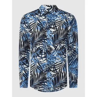 Koszule męskie - Koszula biznesowa o kroju regular fit z wiskozy - Haupt - grafika 1