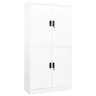 Szafy biurowe - vidaXL vidaXL Szafa biurowa biała 90x40x180 cm stalowa 335942 - miniaturka - grafika 1