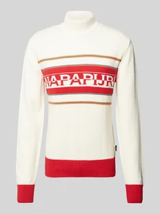 Sweter z dzianiny z golfem model ‘SARDONA’ - Swetry męskie - miniaturka - grafika 1