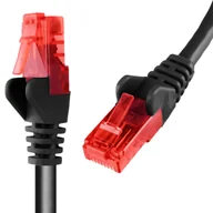 Patchcordy - Kabel Lan Cat 6 U/utp AWG24 czarny 20m - miniaturka - grafika 1