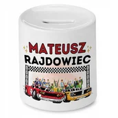 Skarbonki - Skarbonka 330 ml Dla Mateusza Syna Dziecka Prezent z Nadrukiem ze Zdjęciem + Opakowanie na prezent (wzór 02) - miniaturka - grafika 1