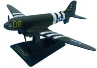 Samoloty i helikoptery - Samolot Boeing C-47 Skytrain Dakota model podstawka METAL Motormax - miniaturka - grafika 1