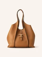 Torebki damskie - Tod's Torba Shopper Timeless Z Saszetką braun - miniaturka - grafika 1