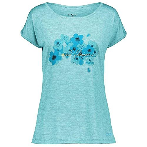CMP T-shirt damski turkusowy Ocean Mel. D46