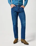 Spodnie męskie - Męskie spodnie jeansowe proste Wrangler TEXAS W31 L34 - miniaturka - grafika 1