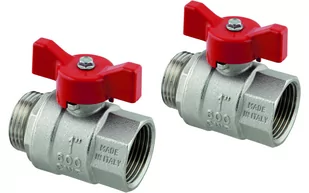 Uponor Vario zawór kulowy niklowany G1-G1 - Zawory i kraniki - miniaturka - grafika 1
