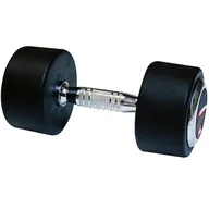 Hantle i ciężarki - InSportLine Hantla stała gumowana 17,5kg - miniaturka - grafika 1
