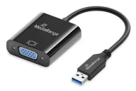 Adaptery i przejściówki - MediaRange MRCS230 adapter kablowy 0,2 m USB Typu-A VGA (D-Sub) Czarny - miniaturka - grafika 1