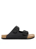 Klapki i japonki męskie - Rieker Klapki 22190-01 Czarny - miniaturka - grafika 1