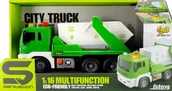 Samochody i pojazdy dla dzieci - Auto ciężarowe na baterie śmieciarka Mega Creative - miniaturka - grafika 1