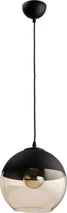 TK Lighting Amber 2380 Lampa wisząca Oprawa dekoracyjna 1x60W bursztyn grafit czarny - Lampy sufitowe - miniaturka - grafika 1