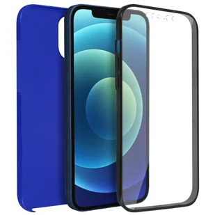 Etui 360° do iPhone'a 12 / 12 Pro Elastyczny przód i sztywny tył — niebieski - Etui i futerały do telefonów - miniaturka - grafika 1