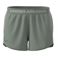 Spodenki damskie - Under Armour Tech Play Up Szorty - Silica Zielony/Hydro Zielony/Biały - XXL - miniaturka - grafika 1