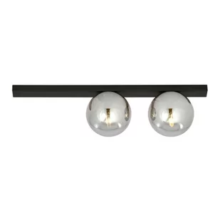 Emibig Fit lampa sufitowa 2-punktowa czarna/transparentna 1122/2 1122/2 - Lampy sufitowe - miniaturka - grafika 1