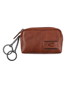 Camel Active Skórzane etui "Panama" w kolorze jasnobrązowym na klucze - 10,5 x 7 x 3 cm - Portfele - miniaturka - grafika 1