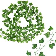 Sztuczne kwiaty - 3X SZTUCZNY BLUSZCZ GIRLANDA PNĄCZE NA ŚCIANĘ BALKON OZDOBNE LIŚCIE 6m - miniaturka - grafika 1