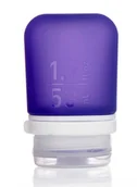 Butelki dla niemowląt - Silikonowa butelka podróżna na płyny Humangear GoToob+ S - purple - miniaturka - grafika 1