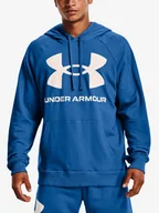 Bluzy sportowe męskie - Bluza męska Under Armour  Rival Fleece Big Logo HD-BLU L - miniaturka - grafika 1
