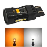 Żarówki samochodowe - W21/5W LED żarówka 7443 12V bez błędu, dwa kolory, do aut z EU-USA 100% canbus - miniaturka - grafika 1