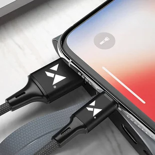Wozinsky kabel przewód USB - Lightning 2,4A 1m czarny WUC-L1B - Kable USB - miniaturka - grafika 9