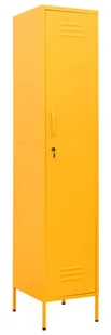 Elior Stalowa szafa gospodarcza z 4 półkami musztardowy H4-K45 - Szafy biurowe - miniaturka - grafika 1