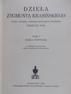 Książki o kulturze i sztuce - Dzieła Zygmunta Krasińskiego 1934 r. - miniaturka - grafika 1