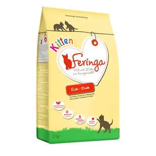 Feringa Kitten dla kociąt, kaczka - 13 kg (2 x 6,5 kg) - Sucha karma dla kotów - miniaturka - grafika 1